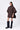 Chocolate Brown Silk Poncho Top