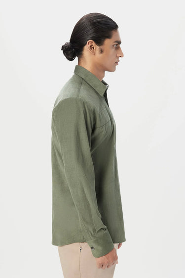 Classic Fit Button-Up Shirt with Detailed Seam Construction - Genes Lecoanet Hemant