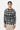 Classic Fit Full Sleeve T-Shirt with All-Over Large Check Print - Genes Lecoanet Hemant