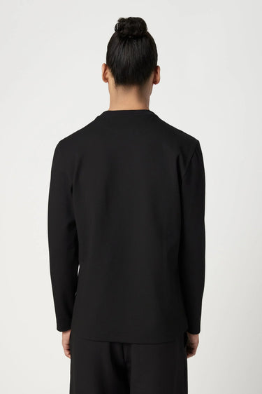 Classic Fit Full Sleeve T-Shirt with Center Front Line Print Placement - Genes Lecoanet Hemant