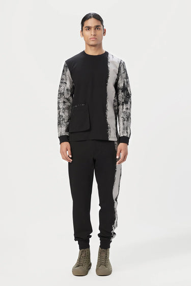 Classic Fit Sweatshirt with 3D Double Pocket - Genes Lecoanet Hemant