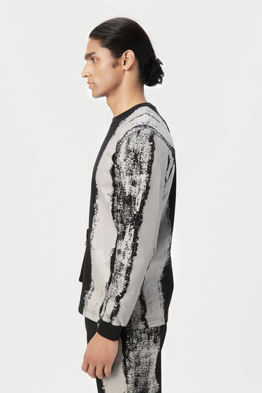 Classic Fit Sweatshirt with 3D Double Pocket - Genes Lecoanet Hemant