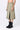 Clay Poly Wool A-Line Skirt with Overlapping Pleats