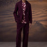 Contemporary Cherry Lacquer Hooded Jacket - Genes Online Store