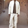 Contemporary quilted bomber jacket for men by Genes Lecoanet Hemant India