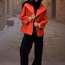 Coquelicot Quilted Silk Viscose Jacket - Genes Online Store
