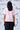 Coral Peach Cotton Single Jersey T-Shirt with Heart Motif Print