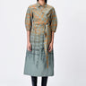 Cotton Draped Waist Shirt Dress - Taupe - Genes Lecoanet Hemant