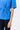 Cotton Jersey Semi-Fitted T-Shirt with Front Knot Detail Azure Blue