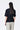 Cotton Jersey Semi-Fitted T-Shirt with Front Knot Detail Black
