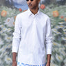 Cotton Poplin Regular Fit Shirt- White - Genes Online Store