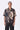 Cotton Poplin Shirt with UV Flower Print - Chocolate brown - Genes Lecoanet Hemant