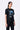 Cotton T-Shirt with UV Flower Sticker -Black - Genes Lecoanet Hemant