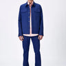 Cotton Twill Denim Jacket - Navy Blue - Genes Lecoanet Hemant