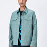 Cotton Twill Denim Jacket - Seafoam Blue - Genes Lecoanet Hemant