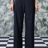 Cotton Twill Loose Fit Trouser - Black - Genes Online Store