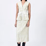 Crepe Microcell Print Dress - Clay - Genes Lecoanet Hemant