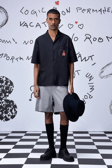 Cuban Rabbit Emboidery Relax Fit Shirt - Genes Online Store