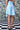 Deconstructed Stripe Skirt- Blue Green