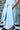 Deconstructed Stripe Skirt- Blue Green