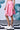 Deconstructed Stripe Skirt- Pink Coral - Genes Online Store