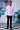 Detachable Ruffle Collar Regular Fit Shirt- Smoothie Pink - Genes Online Store