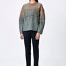 Dot check Banana Crepe Sweatshirt - Genes Lecoanet Hemant
