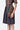 Dot Check Cotton Shirt Dress with Belt- Chocolate Brown - Genes Lecoanet Hemant