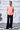 Drawstring Regular Fit Shirt-Coral Peach - Genes Online Store