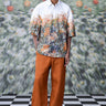 Drop Shoulder Meadow Oversized Shirt - Genes Online Store