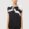 Easy Fit Boat Neck Top With Drop Shoulders And Gingko Print - Genes Lecoanet Hemant