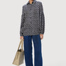Easy Fit Button-Up Shirt with All-Over Scallops Print - Genes Lecoanet Hemant