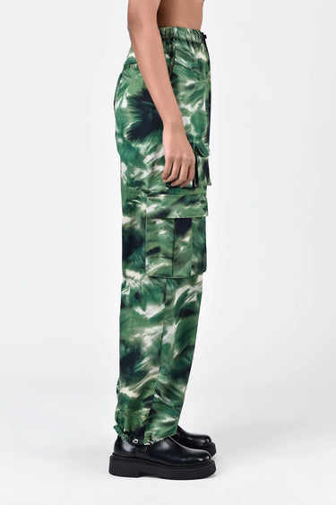 Easy Fit Cargo Trousers with Camouflage Print - Genes Lecoanet Hemant