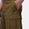Easy Fit Cotton Pin Corduroy Cargo Shorts with Flap Pockets
