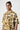 Easy Fit Half Sleeve Collar Shirt in an All-Over Abstract Check Print - Genes Lecoanet Hemant
