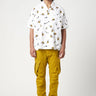 Easy Fit Half Sleeve Shirt in an All-Over Fish Print - Genes Lecoanet Hemant