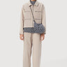 Easy Fit Jacket with Double Stitch Construction -Mastic - Genes Lecoanet Hemant