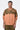 Easy Fit Linen Herringbone Bomber with Canopy Print - Salmon