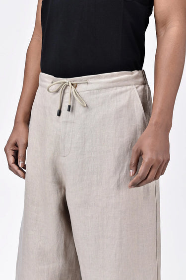Easy Fit Men's Herringbone Trousers - Genes Lecoanet Hemant