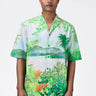 Easy Fit Men's Shirt With Tropical Landscape Print - Genes Lecoanet Hemant