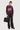 Easy Fit Round Neck Sweatshirt with Drop Shoulder - Wine