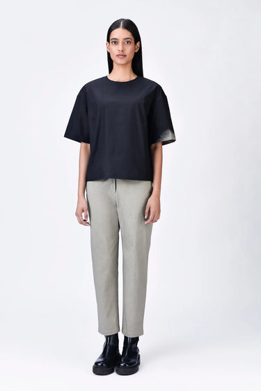 Easy Fit Round Neck T-Shirt with Eclipse Print - Genes Lecoanet Hemant