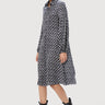 Easy Fit Shirt Dress with Pleated Sleeves - Genes Lecoanet Hemant
