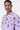 Easy Fit Shirt with Sailor Collar & Palm Stripe Print-Amethyst - Genes Lecoanet Hemant