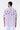 Easy Fit Shirt with Sailor Collar & Palm Stripe Print-Amethyst - Genes Lecoanet Hemant