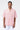 Easy Fit Shirt with Sailor Collar & Palm Stripe Print-Coral Orange - Genes Lecoanet Hemant