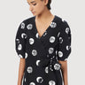 Easy-Fit Wrap-Around Dress with Tie-Up Straps - Genes Lecoanet Hemant