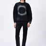 Eclipse print Black Banana Crepe Sweatshirt - Genes Lecoanet Hemant