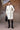 Ecru quilted silk viscose overcoat for women by Genes Lecoanet Hemant India