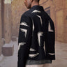 Embroidered Black Poly‑Wool Field Jacket - Genes Online Store